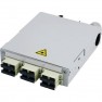 Piastra di distribuzione per fibra ottica Grigio (RAL 7035)