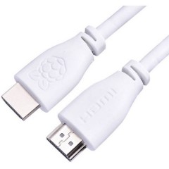 Cavo HDMI Raspberry Pi [1x Spina HDMI - 1x Spina HDMI] 2.00 m Bianco