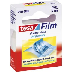 Nastro biadesivo film® Trasparente (L x L) 7.5 m x 12 mm 1 pz.