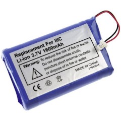 Batteria per PDA Sostituisce la batteria originale 170-0737, B520003 3.7 V 1600 mAh
