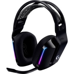 G733 LIGHTSPEED Cuffia Headset per Gaming 2.4 GHz Senza filo, Stereo Cuffia On Ear Nero