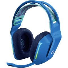 G733 LIGHTSPEED Cuffia Headset per Gaming 2.4 GHz Senza filo, Stereo Cuffia On Ear Blu