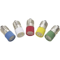 Luce di segnalazione a LED E10 Bianco 24 V/DC, 24 V/AC 3.8 lm