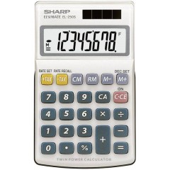 EL-250 S Calcolatrice tascabile Bianco, Blu Display (cifre): 8 a energia solare, a batteria (L x A x P) 71 x 16 x 