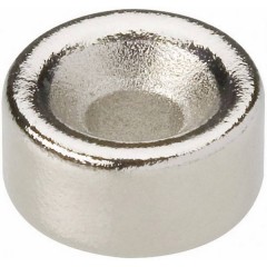 Magnete permanente Anello (Ø x A) 10 mm x 5 mm N35 1.21 T (max) Temperatura limite (max.): 80°C