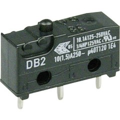 ZF Interruttore subminiaturizzato 250 V/AC DB2 DB2C-C1AA 1 contatto di commutazione Collegamento circuiti stampati 1,3 x 