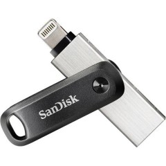SanDisk iXpand™ Flash Drive Go Memoria ausiliaria USB per Smartphone e Tablet Nero, Argento 64 GB USB 3.2 Gen 1 (USB 