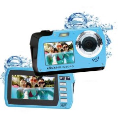 Easypix W3048-I Edge Fotocamera digitale 48 MPixel Ghiaccio, Blu Macchina fotografica subacquea, Display frontale