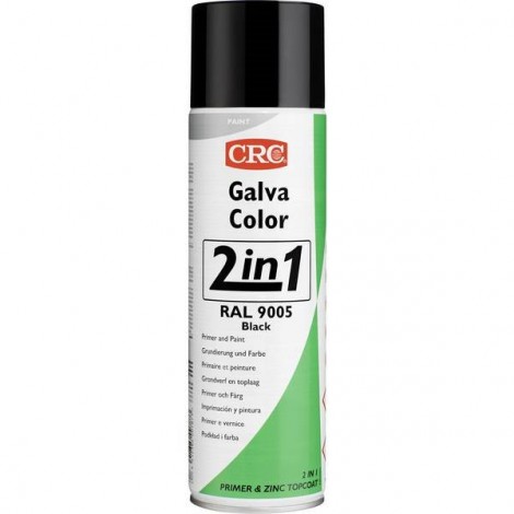 GALVACOLOR vernice di protezione dalla corrosione con effetto a due vie nero profondo RAL 9005 500 ml