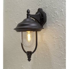 Parma Lampada da parete per esterno Lampada a risparmio energetico, LED (monocolore) E27 75 W Nero