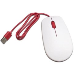 Raspberrymaus weiß USB Mouse Ottico Bianco, Rosso