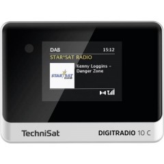 DIGITRADIO 10 C Radio da tavolo DAB+, FM Bluetooth, DAB+, FM incl. telecomando, Funzione allarme Nero / 