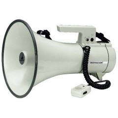 TM-35 Megafono con microfono a gelato, con cinghia di supporto, suoni integrati
