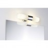 Lenia Lampada da parete per bagno LED (monocolore), Lampadina Alogena E14 40 W Cromo