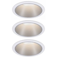 PAULMANN Lampada da incasso Kit da 3 LED (monocolore) 6 W Bianco, Argento