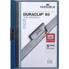 Cartellina con clip DURACLIP 60 - 2209 DIN A4 Blu scuro