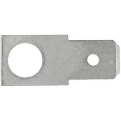 Linguetta piatta terminale Larghezza spina: 2.8 mm Spessore spina: 0.8 mm 180 ° Non isolato Metallo 1 pz.