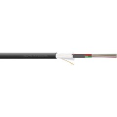 Cavo in fibra ottica A/I-DQ (ZN) BH 50/125 µ Multimode OM3 Nero Merce a metro