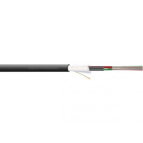 Cavo in fibra ottica A/I-DQ (ZN) BH 50/125 µ Multimode OM3 Nero Merce a metro