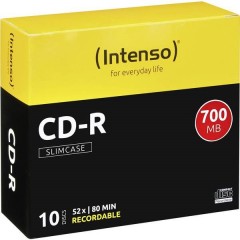 CD-R 80 vergine 700 MB 10 pz. Slim case