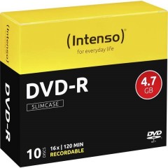 DVD-R vergine 4.7 GB 10 pz. Slim case