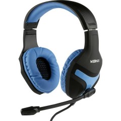 Nemesis Headset Cuffia Headset per Gaming Jack 3,5 mm Filo Cuffia Over Ear Nero-Blu