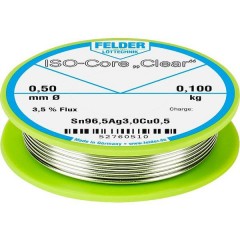 ISO-Core Clear SAC305 Stagno per saldatura Bobina Sn96.5Ag3Cu0.5 0.100 kg 0.5 mm