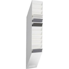 FLEXXIBOXX 12 A4 Porta depliant Bianco DIN A4 verticale Numero scomparti 12 1 KIT (L x A x P) 240 x