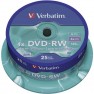 DVD-RW vergine 4.7 GB 25 pz. Torre riscrivibile