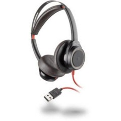 Blackwire C7225 binaural USB ANC Telefono Cuffie On Ear via cavo Stereo Nero Eliminazione del rumore Muto