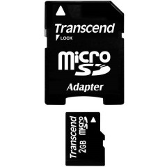 Scheda microSD 2 GB Class 2 incl. Adattatore SD TS2GUSD