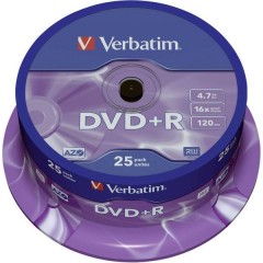 DVD+R vergine 4.7 GB 25 pz. Torre