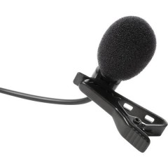 MIC LAV a clip Lavalier Microfono vocale Tipo di trasmissione:Cablato incl. morsetto, incl. protezione 