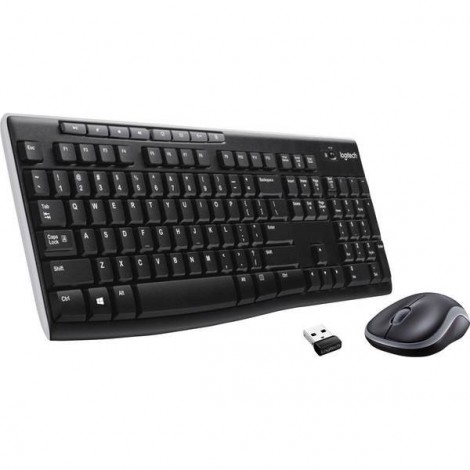 MK270 Wireless Combo Senza fili (radio) Kit tastiera, mouse Tedesco, QWERTZ, Windows® Nero