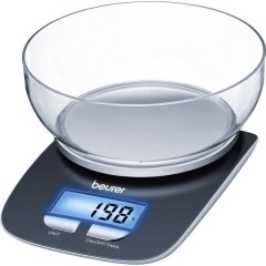 KS25 Bilancia da cucina digitale digitale, con contenitore di misurazione Portata max.3 kg Nero