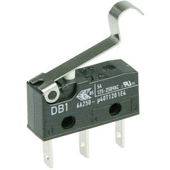Interruttore subminiaturizzato DB1: 250 V/AC 1 contatto di commutazione Spina piatta da 2,8 x 0,5 mm