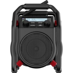 UBOX400R Radio da cantiere DAB+, FM Bluetooth, AUX, DAB+, FM antiurto Nero