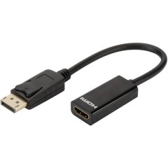 DisplayPort / HDMI Adattatore [1x Spina DisplayPort - 1x Presa HDMI] Nero 15.00 cm