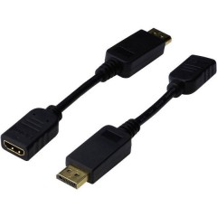 DisplayPort / HDMI Adattatore [1x Spina DisplayPort - 1x Presa HDMI] Nero 15.00 cm