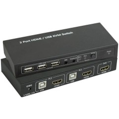 2 Porte Switch KVM HDMI USB 1920 x 1080 Pixel, 3840 x 2160 Pixel