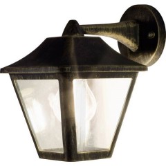ENDURA® CLASSIC TRADITIONAL ALU L Lampada da parete per esterno LED (monocolore) E27 Nero, Oro