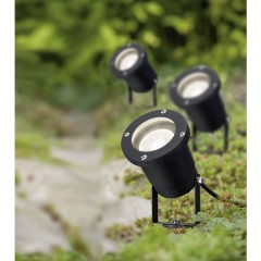 Faretto da giardino Kit da 3 LED (monocolore) GU10 10.5 W Nero