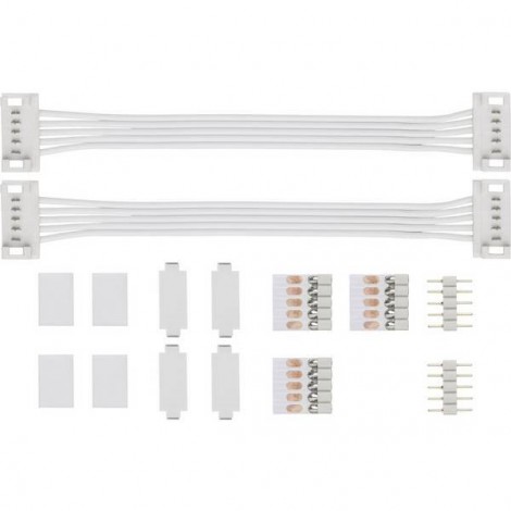 Kit connettori 144 W (max) Lunghezza cavo: 10.00 cm 24 V Plastica (L x L x A) 100 x 19 x 7 mm
