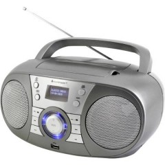 Radio CD DAB+, FM AUX, Bluetooth, CD, DAB+, FM, USB Grigio