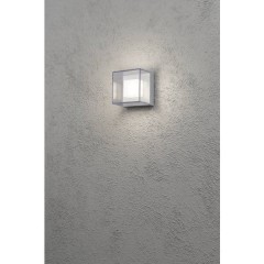 Remo Lampada da parete per esterni a LED 6 W Bianco caldo Grigio-Argento, Trasparente