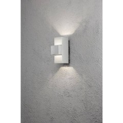 Imola Up & Down Lampada da parete per esterni a LED 9 W Bianco caldo Grigio-Argento