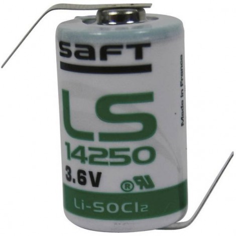 LS 14250 HBG Batteria speciale 1/2 AA linguette a saldare a Z Litio 3.6 V 1200 mAh 1 pz.