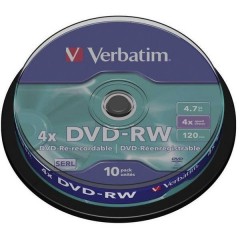 DVD-RW vergine 4.7 GB 10 pz. Torre riscrivibile