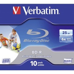 Blu-ray BD-R vergine 25 GB 10 pz. Jewel case stampabile