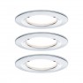 Nova Lampada da incasso per bagno Kit da 3 LED (monocolore) LED 19.5 W IP44 Cromo (lucido)